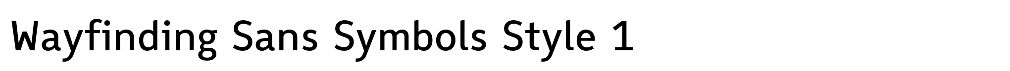 Wayfinding Sans Symbols Style 1 image